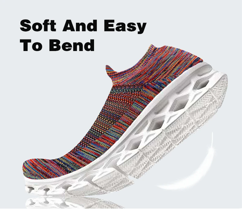 New Light Sneakers Breathable Mesh Socks Shoes Sports Men Women Couples Soft Stretch Non-slip Sneakers MD Flat Running Shoes (4)