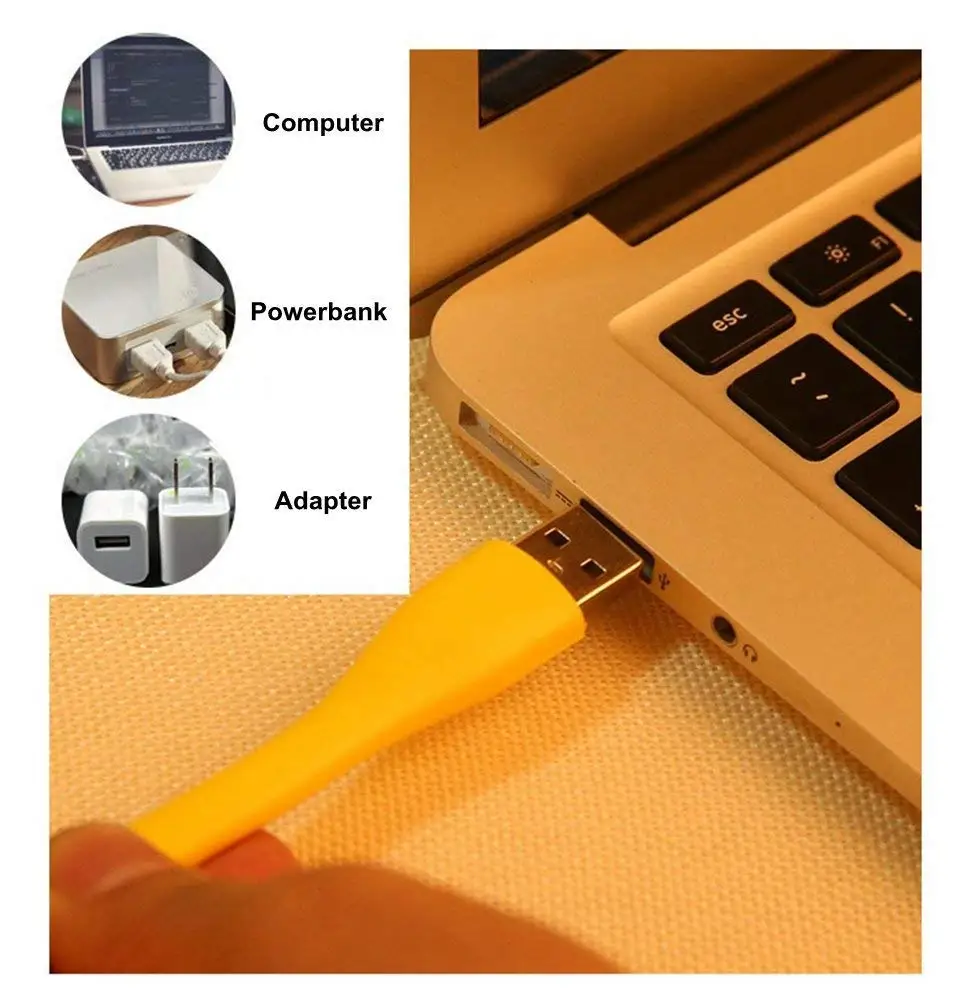 Мини USB светодиодсветильник ламсветильник для чтения 5 В 1 2 Вт 9 цветов|Лампы