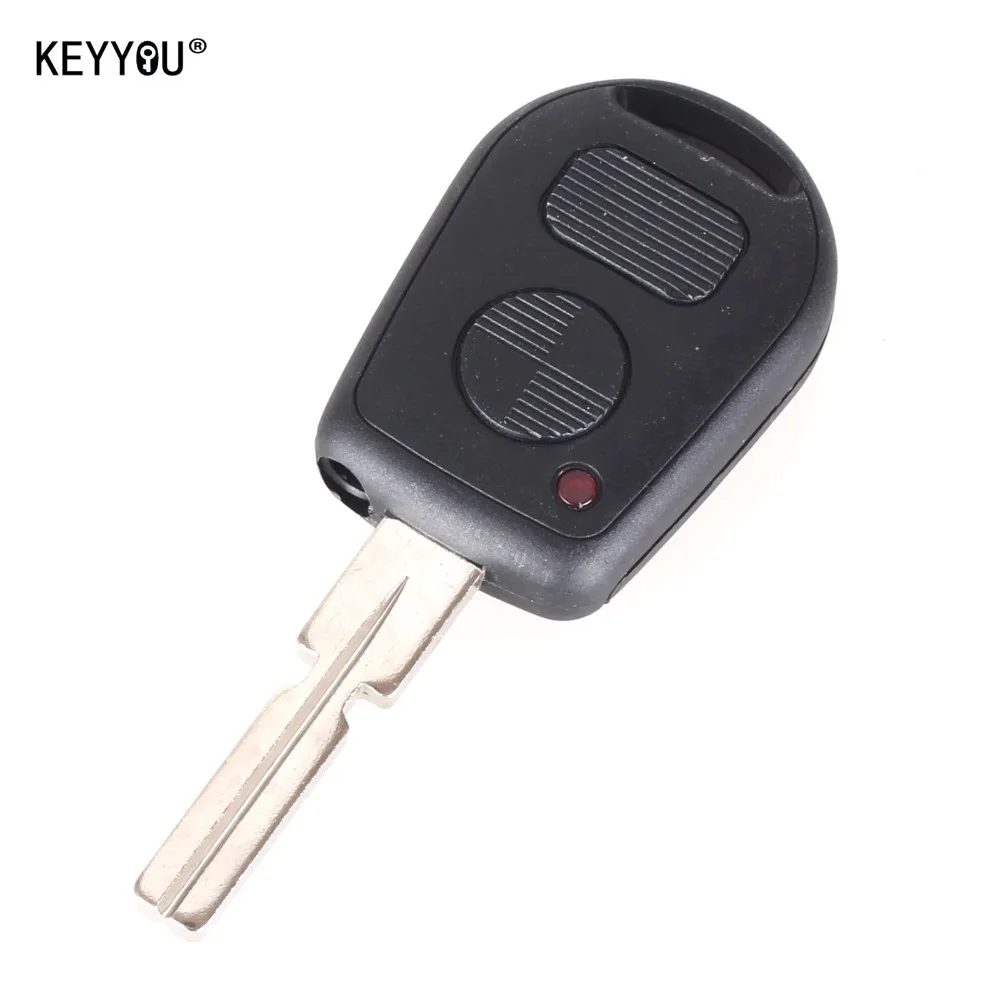 

KEYYOU Remote 2 Buttton Replacement Car Key Shell 2 Buttons Key Case Cover For BMW E31 E32 E34 E36 E38 E39 E46 Z3 Shell Fob