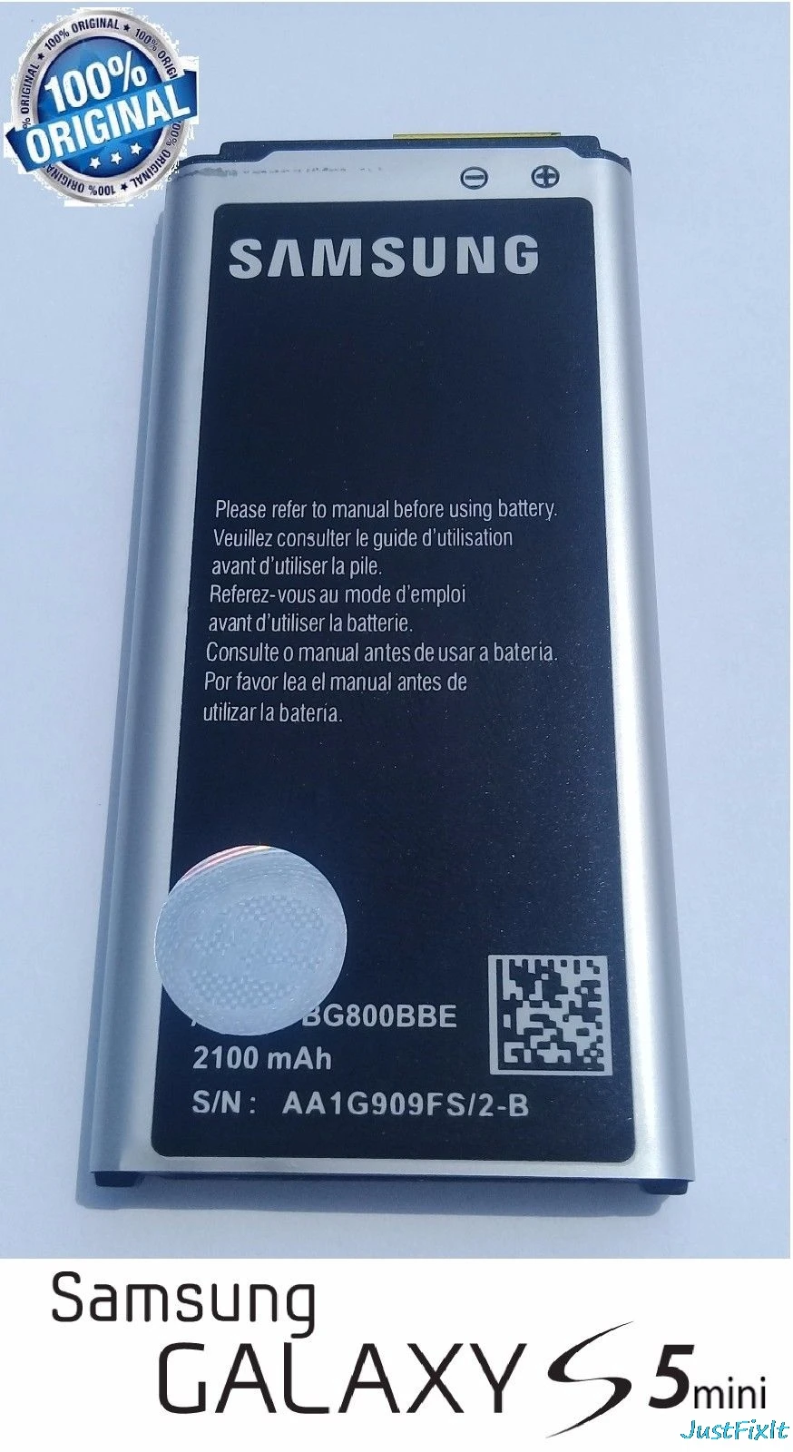 Новый EB BG800CBE 100% оригинальный сменный аккумулятор для samsung GALAXY S5 mini S5MINI SM G800F G870a G870W