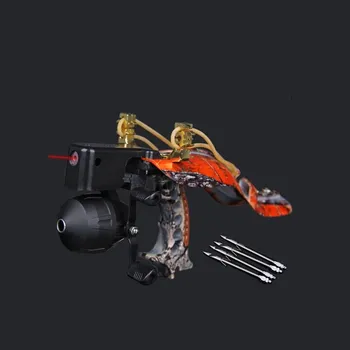 

2019 high quality laser slingshot black hunting bow slingshot fishing bow outdoor strong slingshot shooting bow