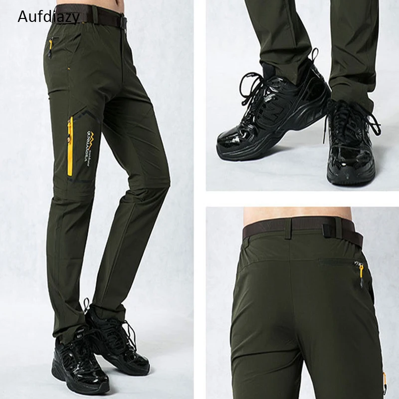 Aufdiazy 6XL мужские летние съемные быстросохнущие штаны, мужские шорты для походов, кемпинга, походов, рыбалки, спортивные брюки JM004