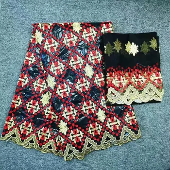 

african french pure cotton lace fabric high quality bazin riche getzner 2019 latest bazin brode getzne lace 5+2yard/lot B357