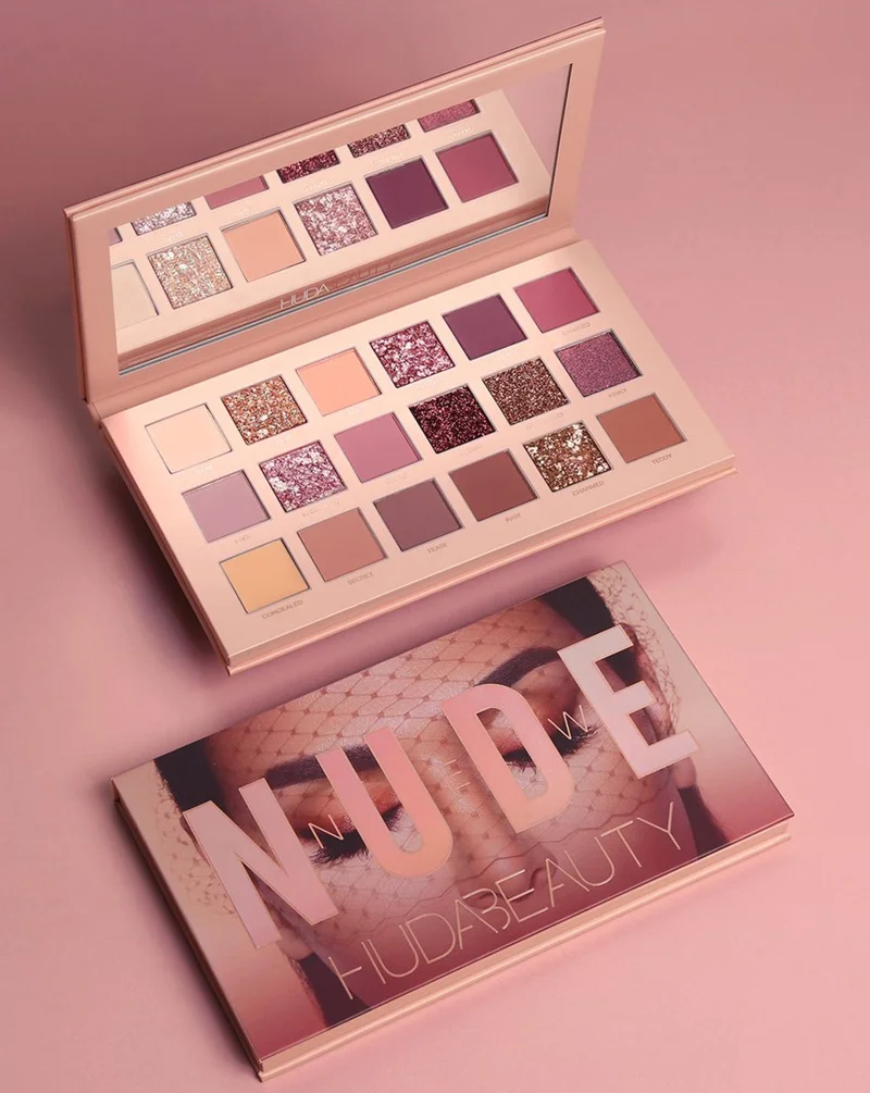 

HUDAS beauty THE NEW NUDE PALETTE matte eyeshadow palette Shimmer Palette same color with Hudas Matte Smokey Contour makeup
