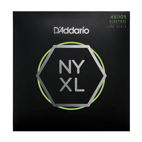 D'addario NYXL с никелевой обмоткой для бас-гитары, Длинные весы, NYXL4095 NYXL45100 NYXL45105 NYXL50105 NYXL45130(5-струны для бас-гитара