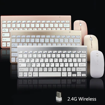 

SUNGI 2.4G Ultra-Slim Wireless Keyboard and Mouse Combo Fashionable Design Mouse Keyboard Set For Apple Mac PC Windows XP/7/8/10