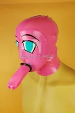 2016 Hot Sale Sexy Lingrie Sex rubber Bodystocking Bodysuit erotic Latex Mask Hood Fetish Women JJ cap Mouth Hoods Plus Size
