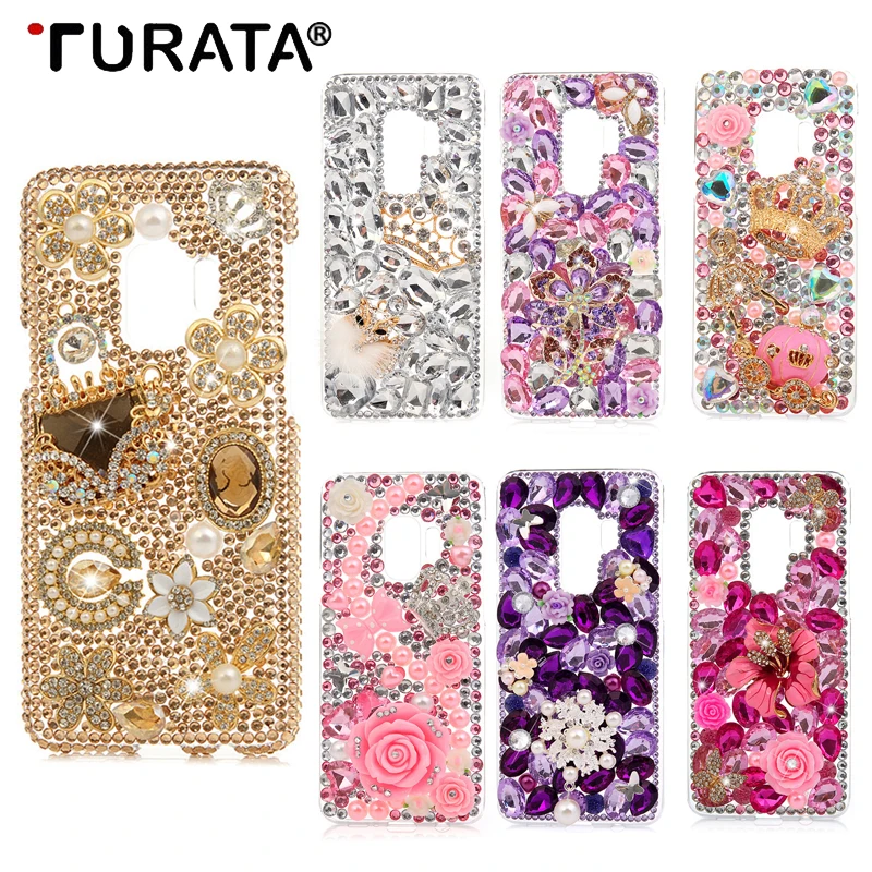 

DIY 3D Bling Rhinestone Case for Samsung Galaxy S9 / S9 Plus Crystal Diamond Protective Cover Shell Capa for Samsung S9 / S9+