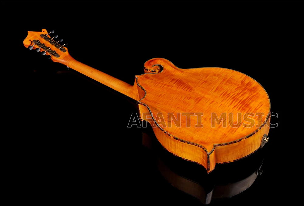 Afanti твердая ель верх/задняя Дека из огненного клена & side/Afanti Octave Mandolin (AMB 212)|maple flame| |