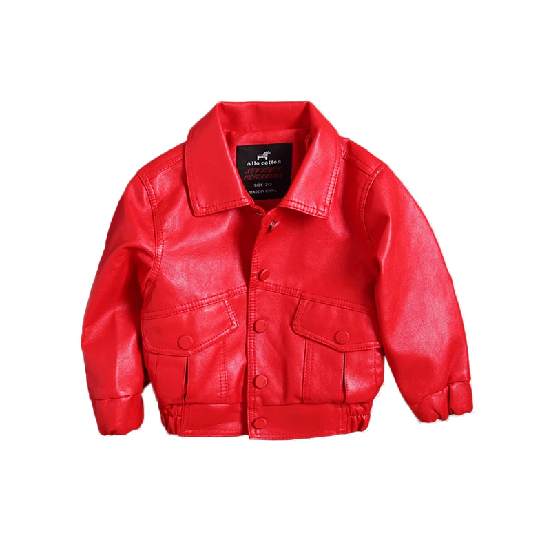 children's leather pu jacket spring and autumn 2017 new trend 2 8 years