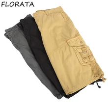 Повседневные Шорты мужские горячие продажи Новые популярные классные хлопок удобные мульти карман короткие для мужчин 3 цвета