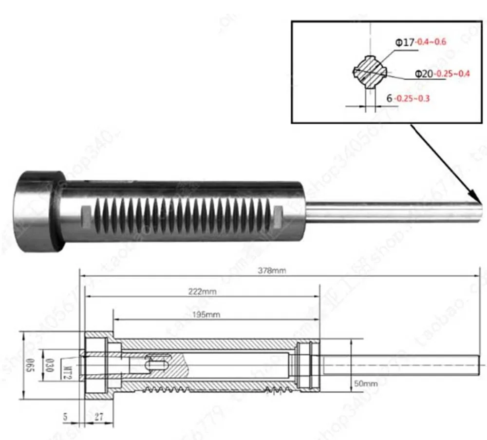 Высокое качество втулка шпинделя в сборе(включая подшипник), MT2 внутренний конус буровой трубы в сборе