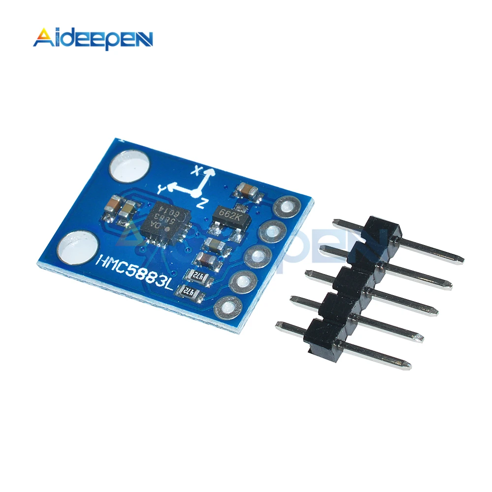 

GY-273 3V-5V HMC5883 HMC5883L Triple Axis Compass Magnetometer Sensor Module For Arduino