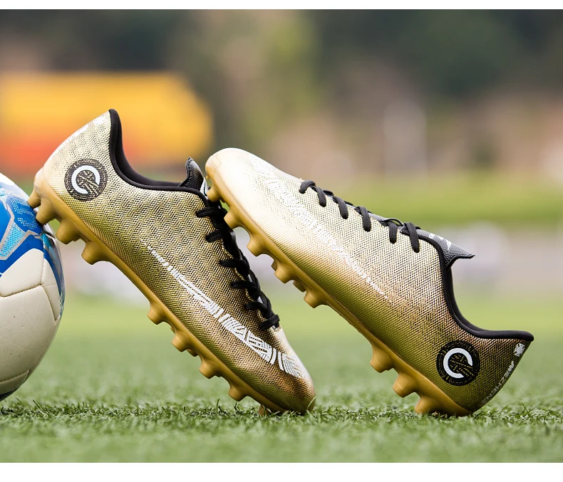 Мужские футбольные бутсы Весна 2018 Дышащие футбольные бутсы на шнуровке уличные тренировочные бутсы оригинальная обувь для футбола