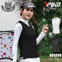 Женская кружевная жилетка для гольфа, топы, женские дышащие топы без рукавов, весна-осень, жилет с v-образным вырезом, 3 цвета, D0779