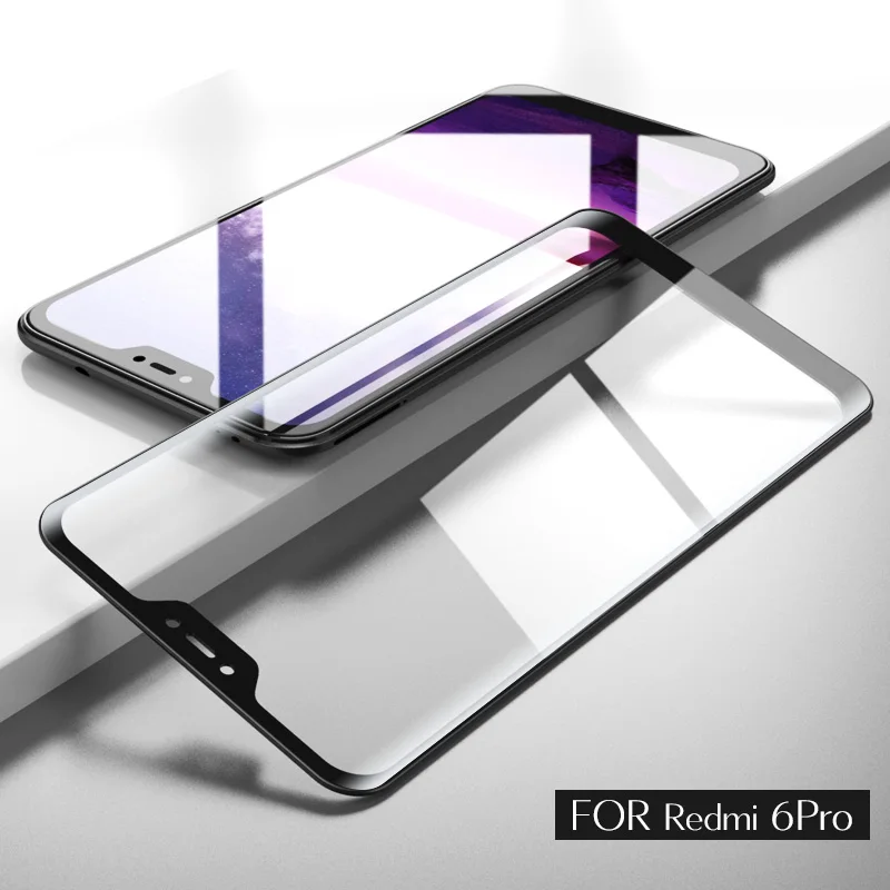 Qoowa полный клей 3D Закаленное стекло протектор экрана для Xiaomi Redmi 6 6A (5 45 '') redmi pro