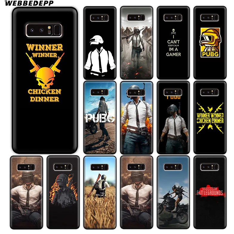 WEBBEDEPP PUBG Game Art Soft Silicone Case for Samsung Galaxy A9 A8 A7 A6 Plus 2018 A5 A3 2017 2016 Note 9 8 |