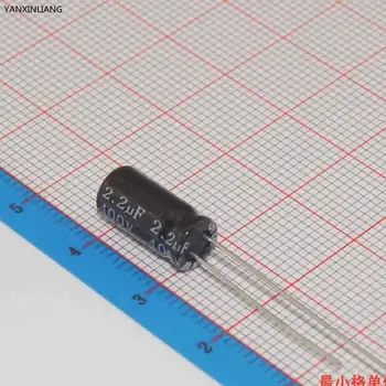 

50pcs Aluminum electrolytic capacitor 2.2uF 400V 6.3*12 Electrolytic capacitor