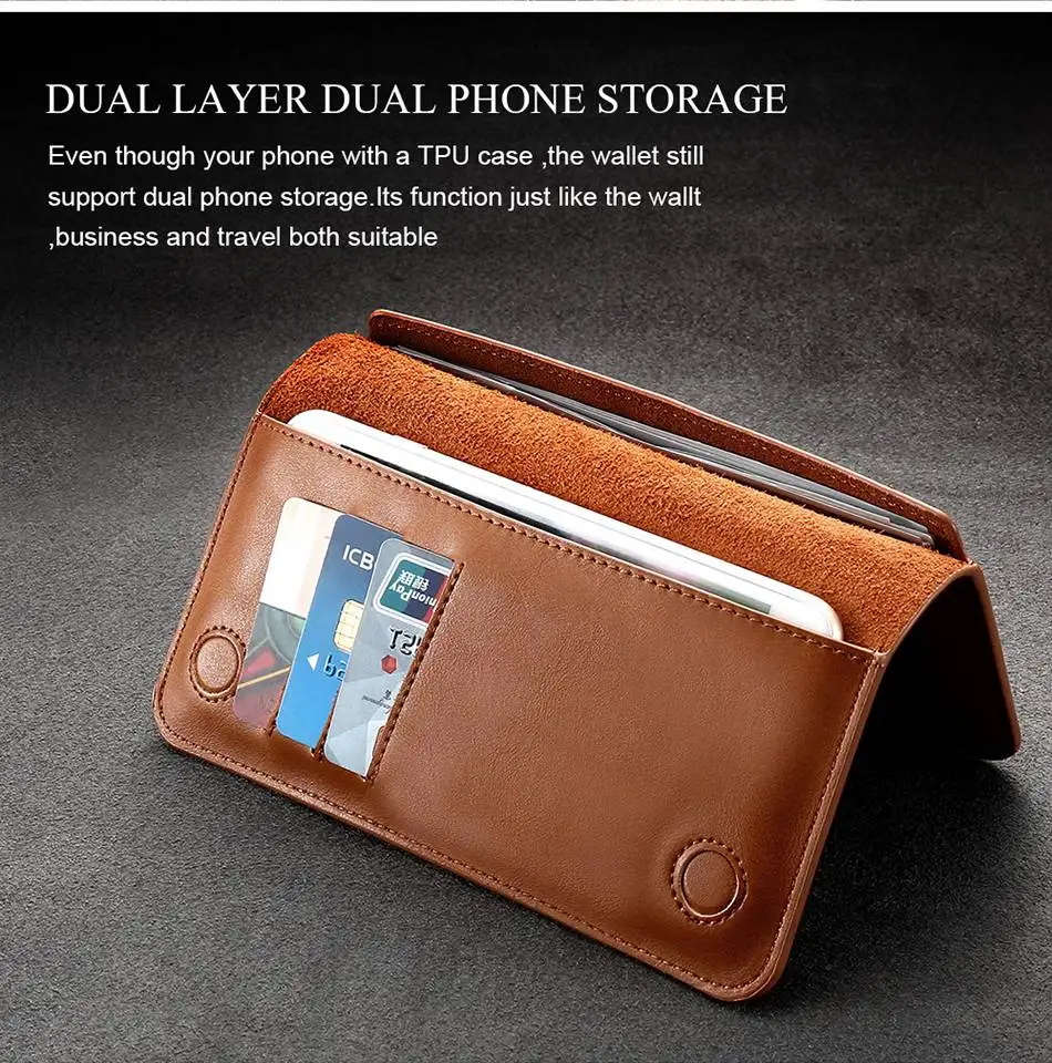 Portefeuille iPhone Cuir véritable