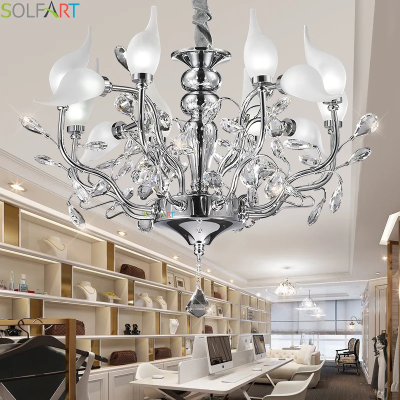 Люстра железные светильники для столовой Потолочная люстра спальни|crystal chandelier