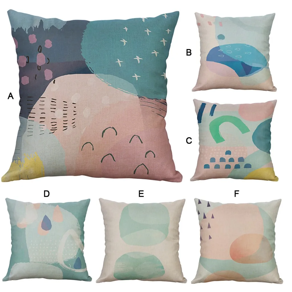 

2019 Simple Linen Creative Lovely Pillow Cover Cushion Cover Car Pillow Case Cojines Funda Cojin Housse de Coussin Pillowcases