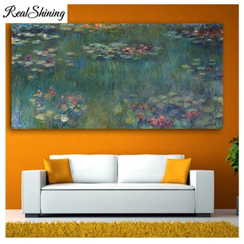 

5D diy square/round Diamond Painting Modern Impression Claude Monet Water Lily Pond Landscape Full diamond embroidery FS4499