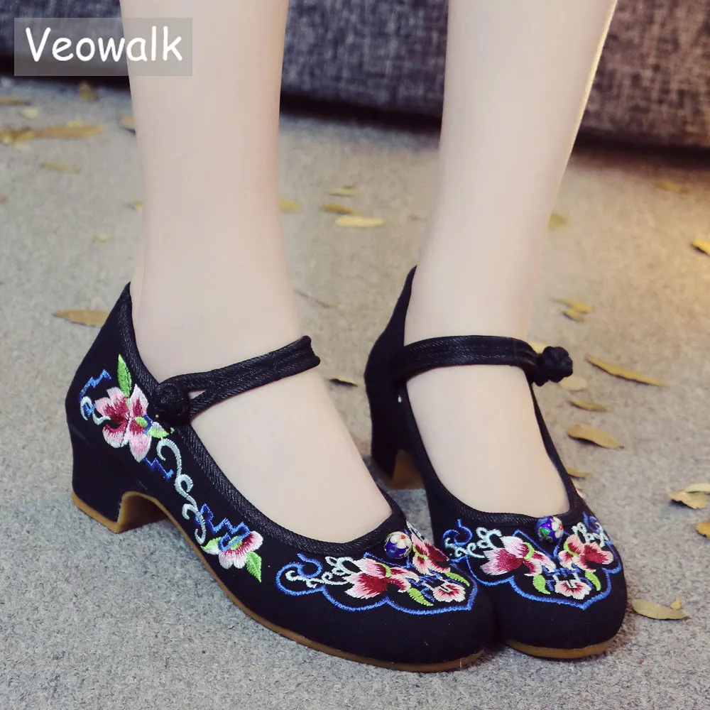 casual block heel shoes