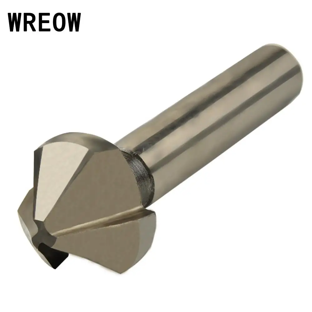 WEROW Metalwork Milling Cutter Tool Three edged chamfer for a workpiece