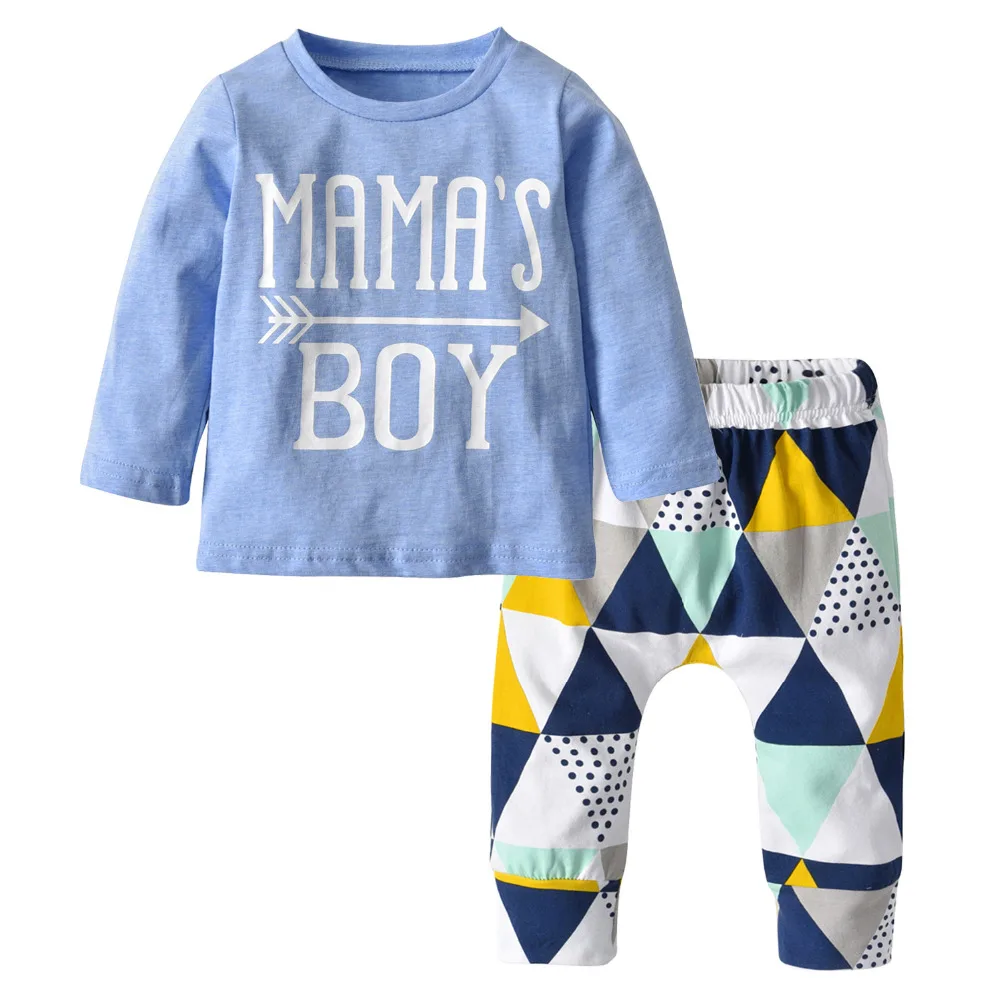 

Autumn baby boy clothing set cotton long sleeve letter t-shirt + pants infant 2pcs set newborn baby boys clothes toddler outfits