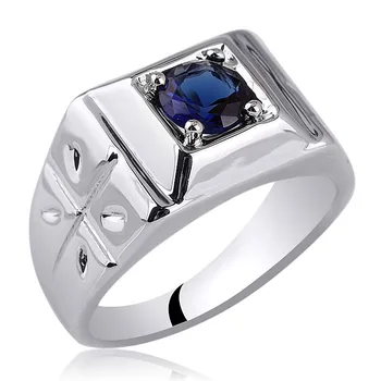 

Men's 925 Solid Silver Ring Rhodium Plated Band Man Jewelry Cross Religious Gift Multi Size 6 to 13 R510