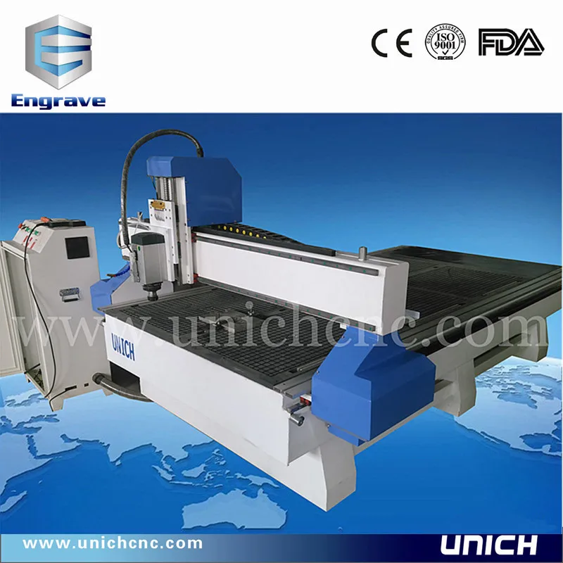 New model 1300*2500*200mm wood&stone&metal cnc router machine/cnc glass