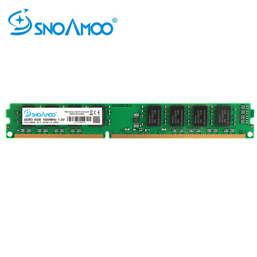 SNOAMOO настольный ПК DDR3 4 Гб 1333/1600 МГц PC3-12800S памяти 240pin DIMM 8GB 1333/1600 МГц для Intel компьютер пожизненная Гарантия