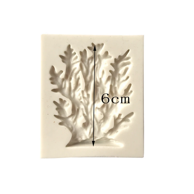 JX-LCLYL 3D Coral Silicone Mold Fondant Sugarcraft Mould Cake Chocolate Decor Mold Tool