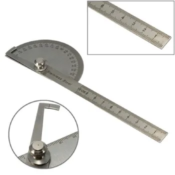 

Digital Ruler Stainless Steel Round Head 180 degree Protractor Angle Finder Rotary Measuring Ruler Machinist Tool Craftsman