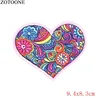 ZOTOONE Iron On Heart Patches For Clothes Embroidery Applique Sequin Love Letter Patch Jeans DIY Iron Sticker For Clothing ► Photo 2/6