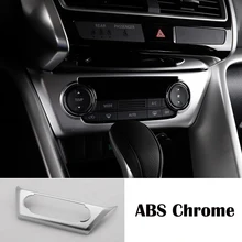 For Mitsubishi Eclipse Cross 2017 2018 ABS Matte/Carbon fibre Car air conditioner Switch panel cover trim Car accessories 1pcs for mitsubishi eclipse cross 2018 abs plastic interior rear air vent outlet panel cover trim 1pcs car styling accessories