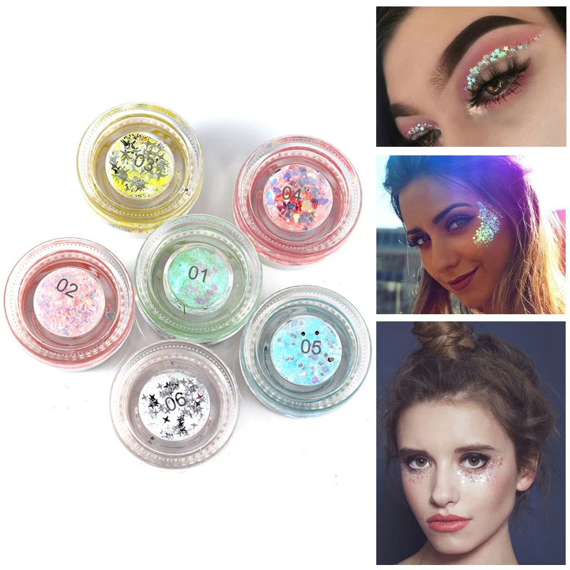 

Brand HANDAIYAN Shine Shimmer Eyeshadow Gel Makeup Glitter Highlighter For Face Eye Pigmentos Eye Shadow Cosmetics