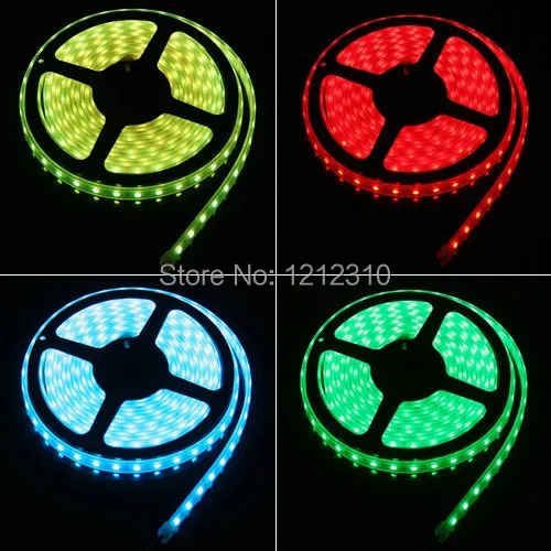 #cheap LED strip light ribbon single color 5 meters 300 pcs SMD 3528 waterproof DC 12V White Warm White Red Green Blue Yellow