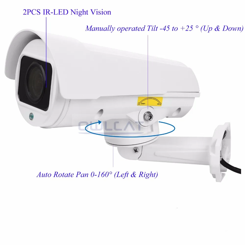 IP камера OwlCat 2 МП 4 HD 1080P PTZ 4X 10X зум Автофокус варифокальная наружная сетевая