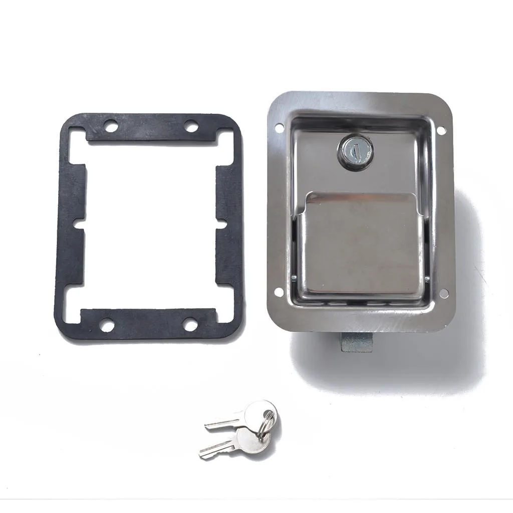 

Stainless Steel Paddle Latch 140MMx108MM Inline lock for Tool Box Trailer Carava cabinets Car toolbox Accessories Gadget #6/6