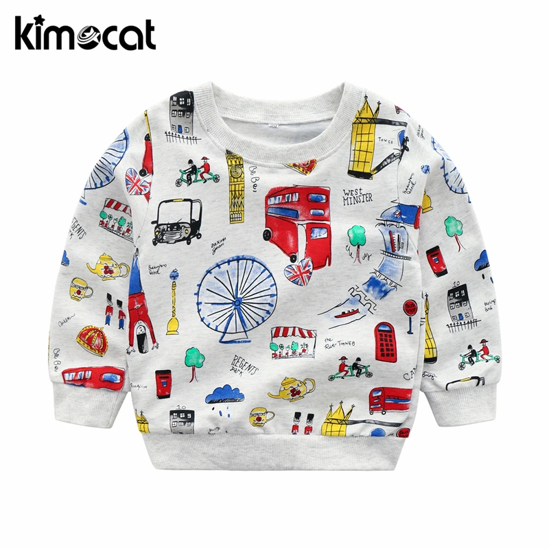 Kimocat 2018 نمط جديد الرضع الكرتون طباعة الأطفال الملابس مجموعات طفل رضيع الملابس مجموعة القطن قصير الأكمام طفل رضيع الملابس