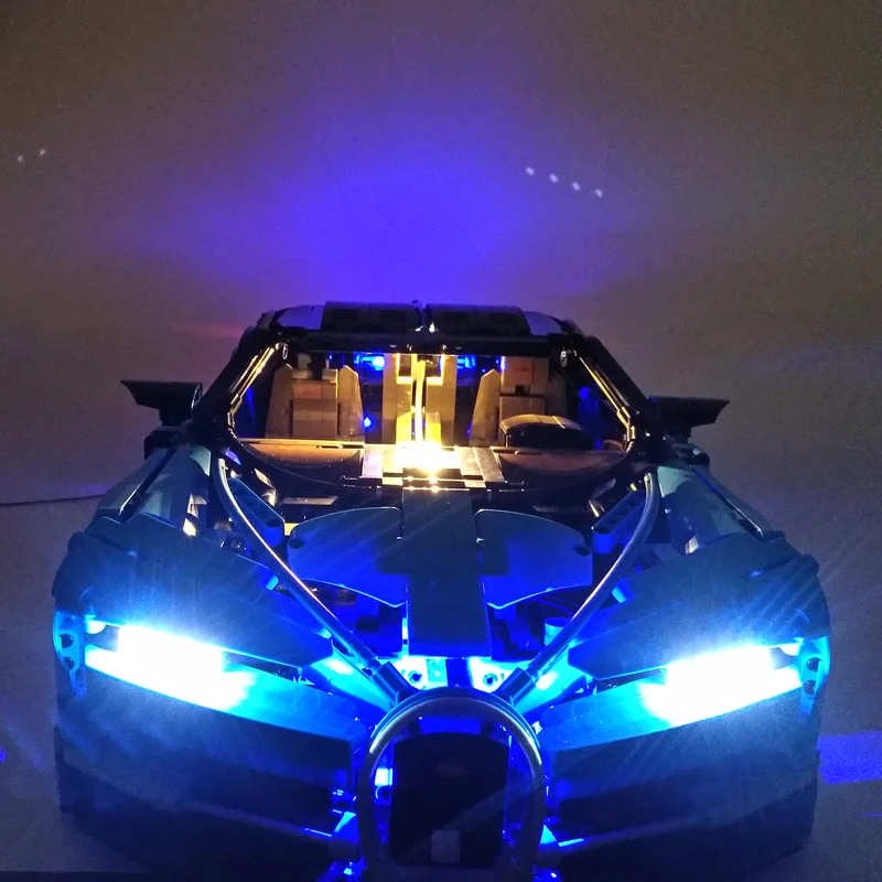 

LED Light Kits For Technic Parts Supercar Racing car Advanced Light Compatible legoingl 42083 20086 (NOT Include The Model)