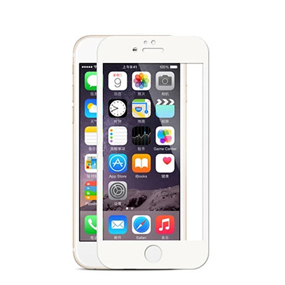5D 9 H от края до края Закаленное стекло Защитная пленка для iPhone 6/6 S