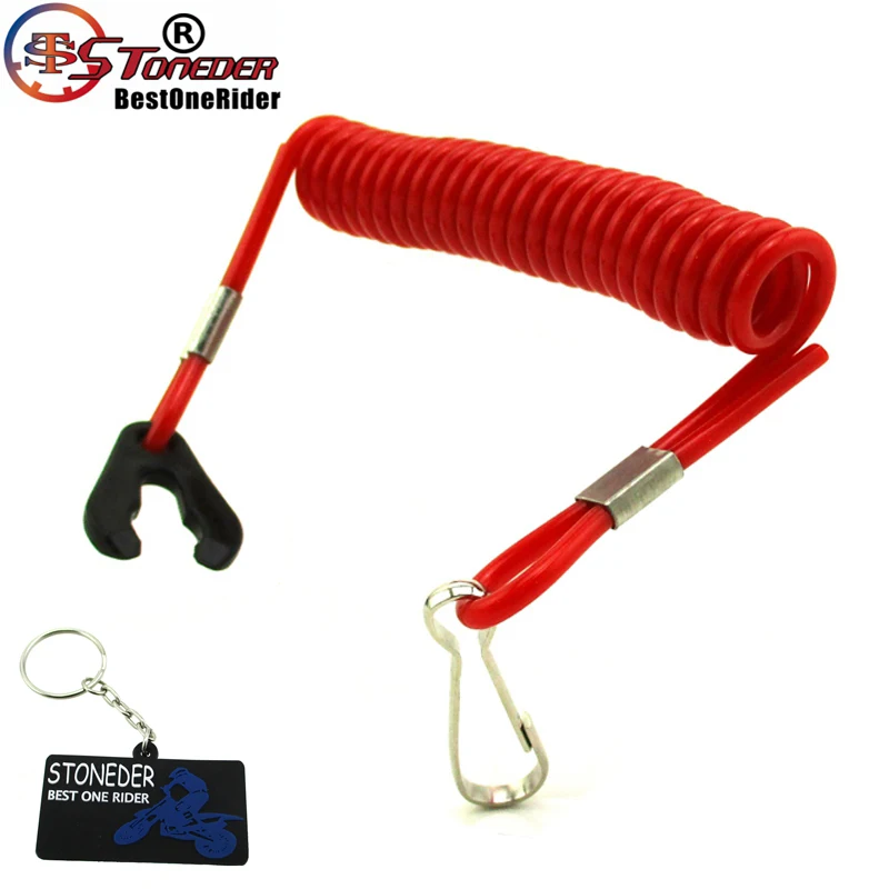 STONEDER Safety Tether Lanyard Cord For Stop Kill Switch Jet Ski Boat