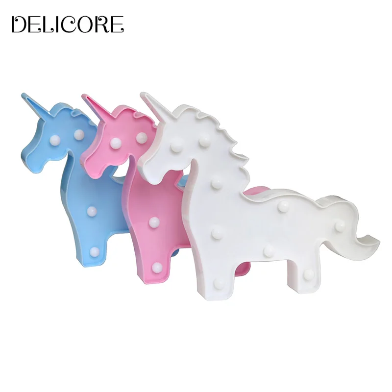 DELICORE-Cute-3D-Unicorn-Night-Light-Baby-Plastic-LED-Lamp-Kids-Room-Bedroom-Bedside-Lamp-Party (2)