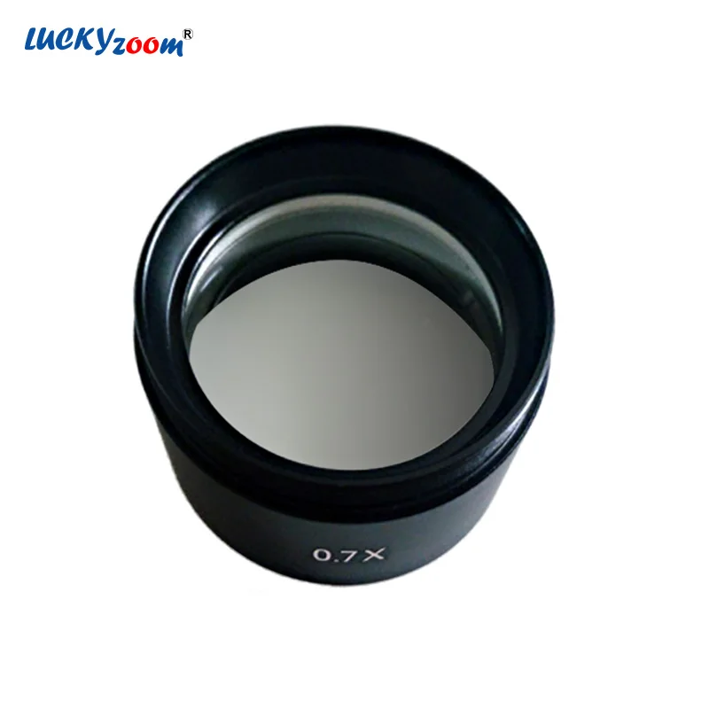 Фирменный объектив Luckyzoom SZM 0.7X для стерео микроскопа WD120mm тринокулярный микроскоп