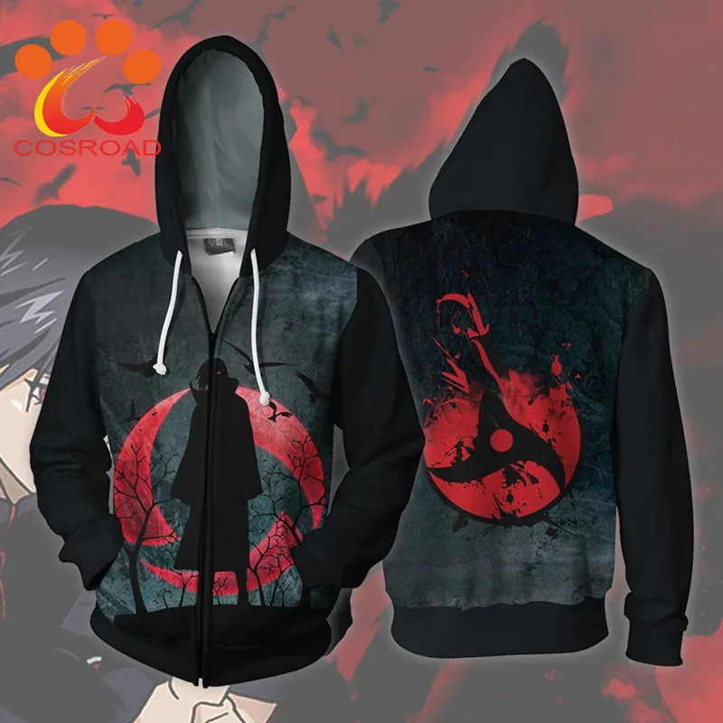 

Naruto Hoodie Uchiha Itachi Sasuke Cosplay Costumes Men Jacket Casual Coat for Halloween Party