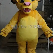 Талисман Лев Симба талисмана нарядное платье Пользовательские праздничный карнавальный костюм тема te карнавальный костюм