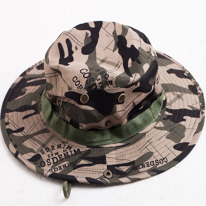 5Styles Camouflage Bucket Hats Sun Cap Ripstop Camo Fishing Hunting
