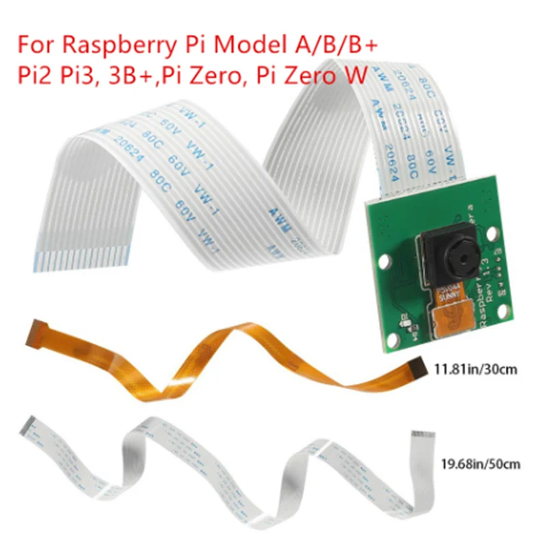 Модуль камеры Aokin Raspberry Pi 5MP 1080p OV5647 видеокамера с датчиком для Model A/B + 2 3 3B Zero W Flex